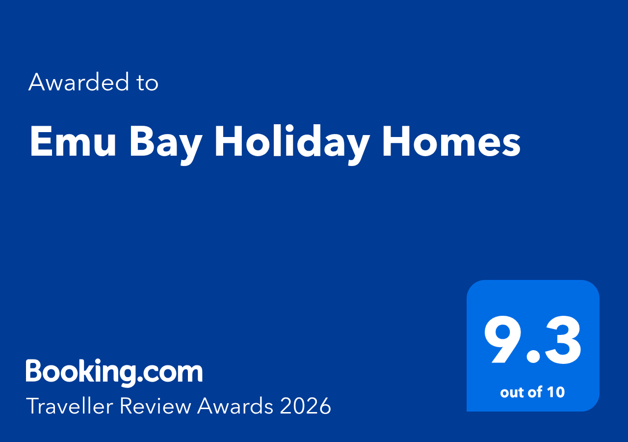 Review Awards 2026 - Emu Bay Holiday Homes